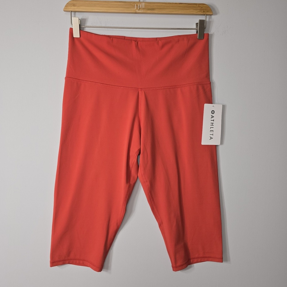 Athleta Ultra High Rise Elation Crop Legging Size 1X Tomato Red Athletic NWT